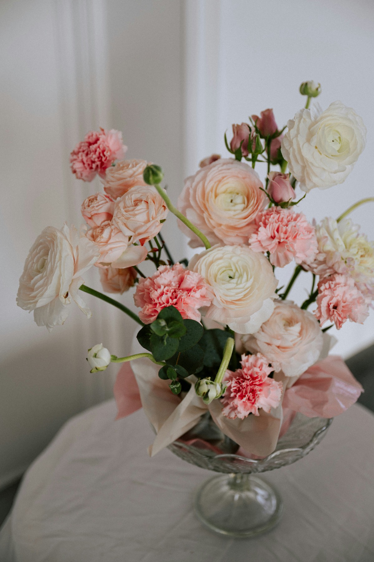 Soft pink floral arrangement
